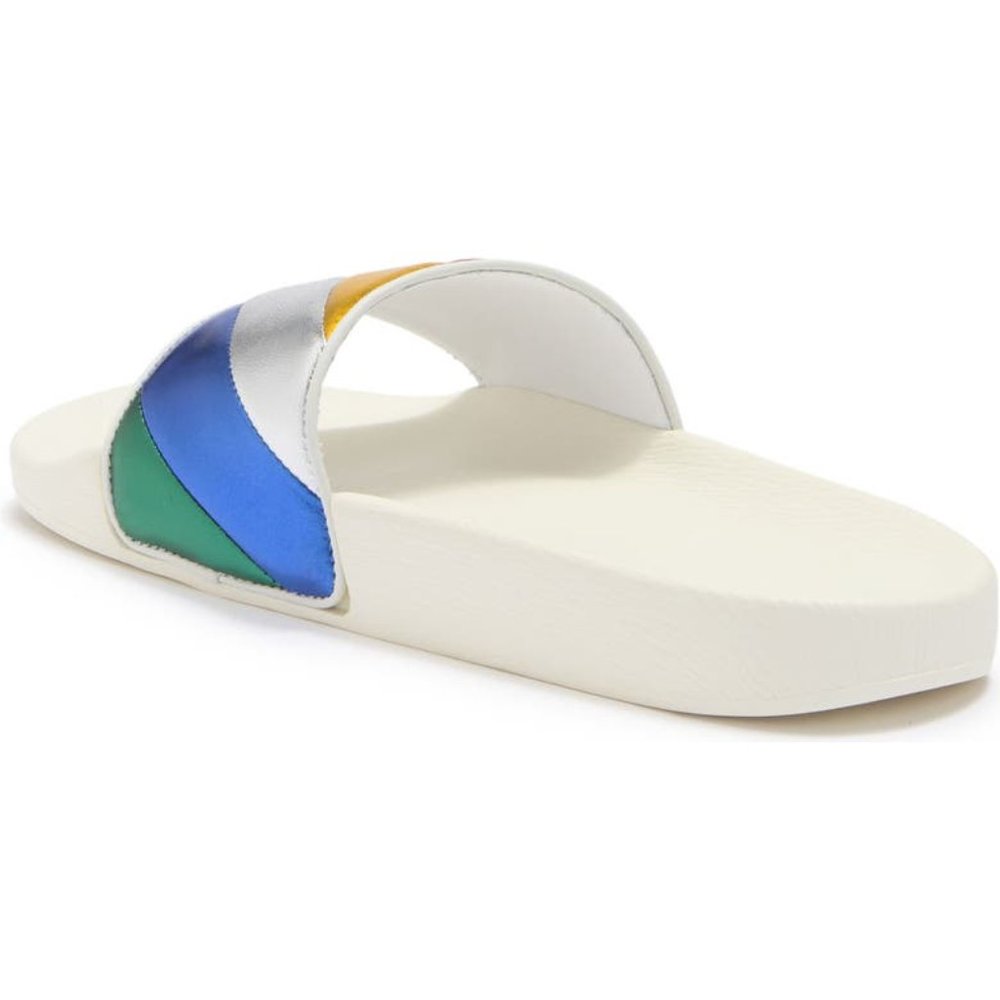 🌈 Salvatore Ferragamo Rainbow Pool Slide Sandals by Ferragamo - Picture 7 of 16